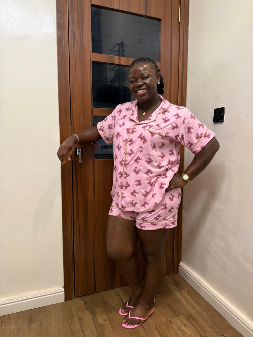 Attractive butterfly pink pajamas