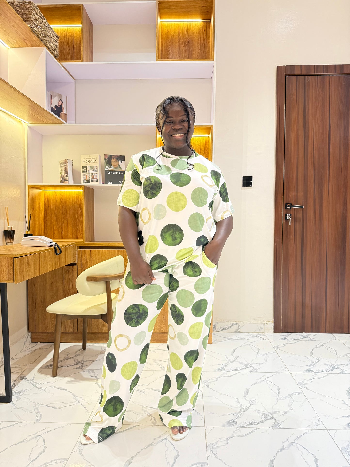Soft cotton 2 piece pajamas set