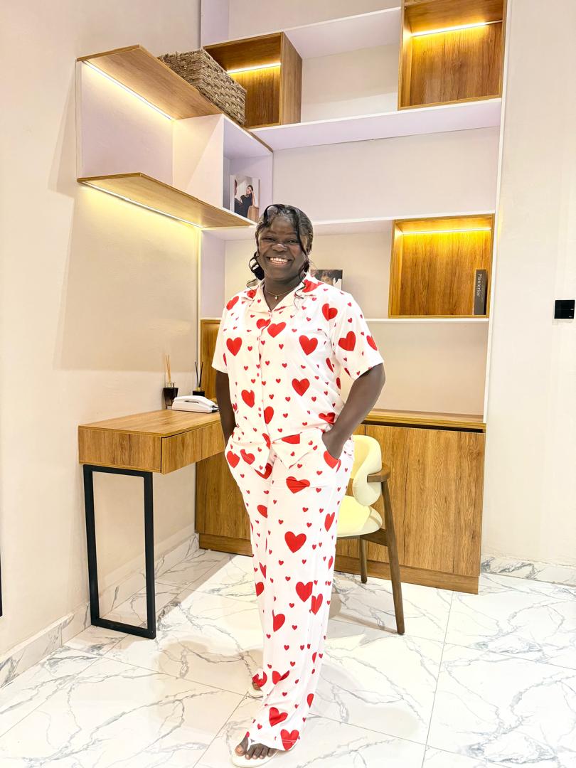 Cute heart pajamas