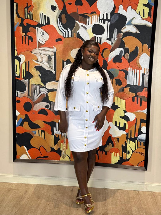Dami’s white dress