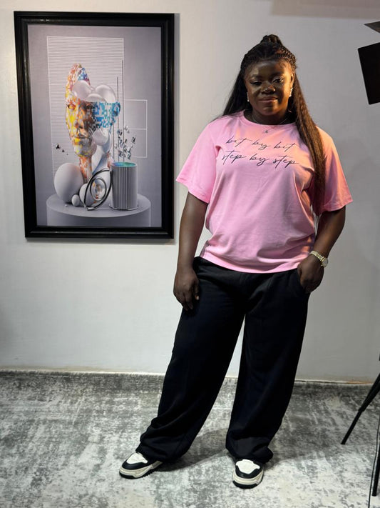 Dinma’s pink and black set
