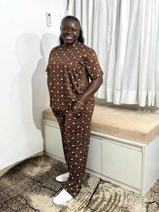 Cozy Critters heart pajamas