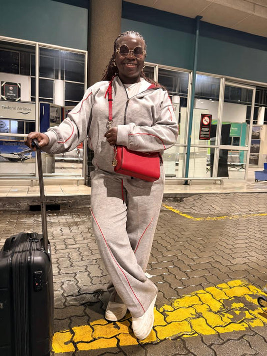 Luxury travel joggers set