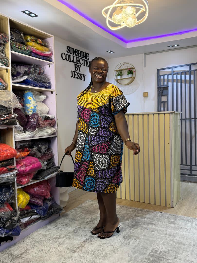 Wow designed  stoned Ankara short bubu 009