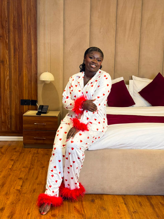 Red Ruffle new pajamas piece