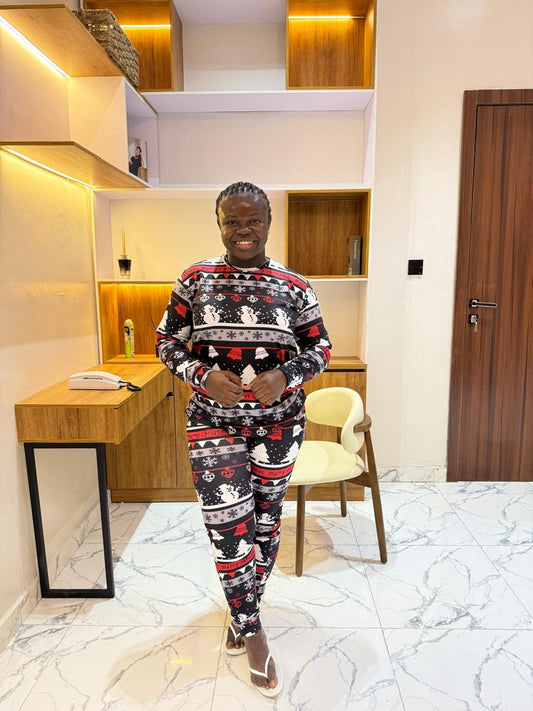 Frosty morning Christmas pajamas