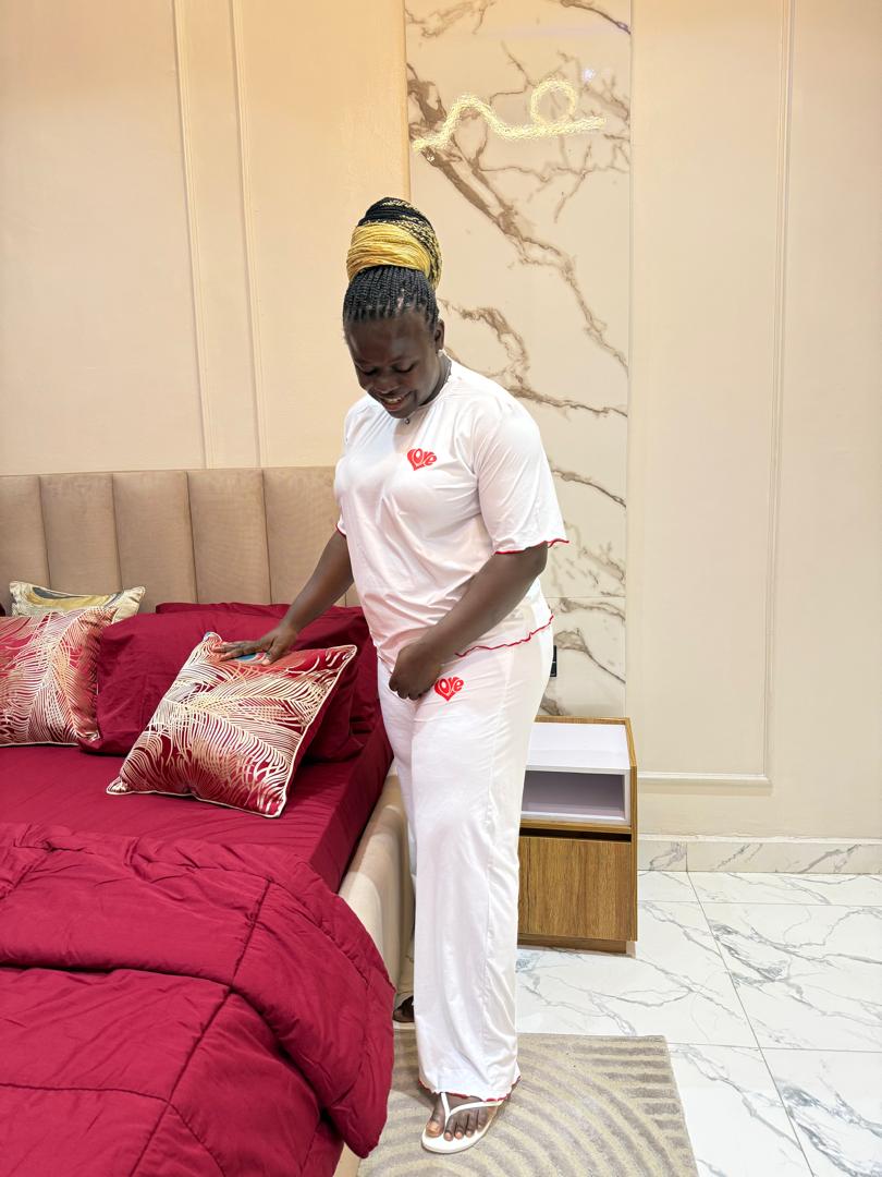 Soft as love white pajamas