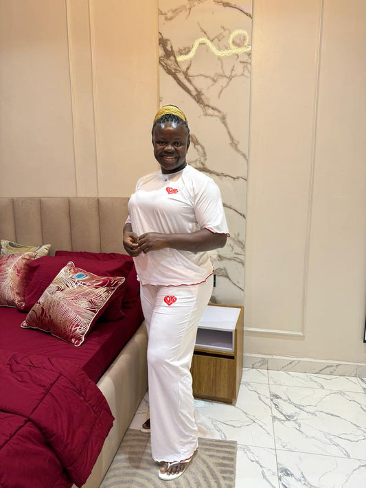 Soft as love white pajamas