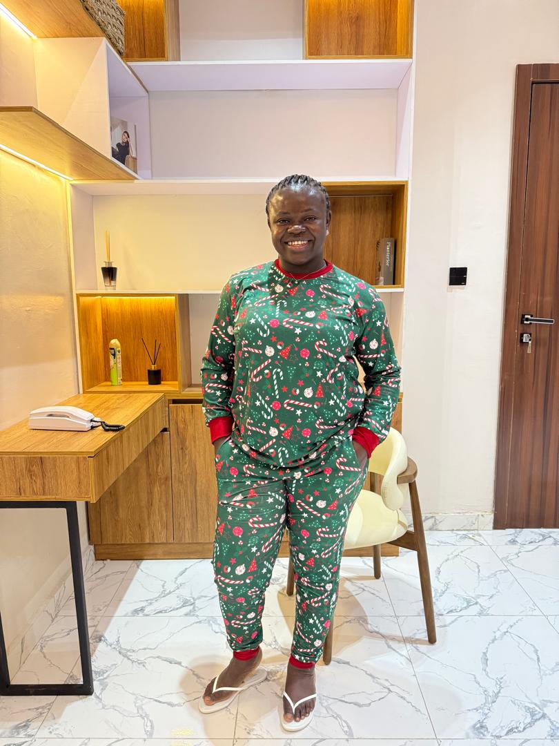 Jingle bell joy pajamas piece