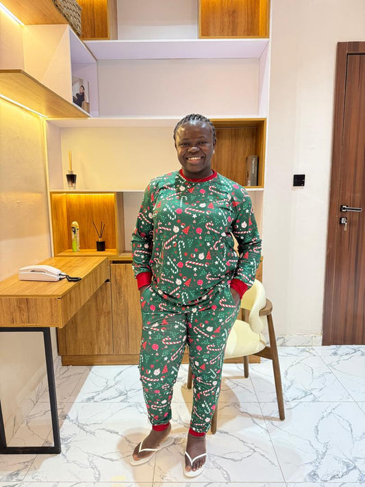 Jingle bell joy pajamas piece