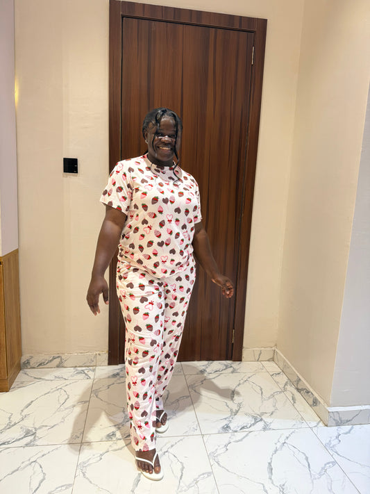 Strawberry design pajamas